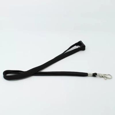 China Promotional Gift Anti-lost Accessories Accept Premium Nylon Satin Ribbon Lanyard With Lobster Hook for sale