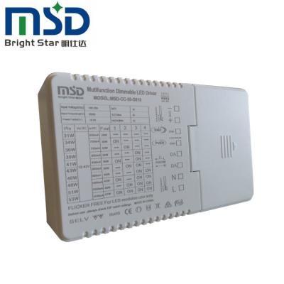 China Plastic 50W dali led driver 0/1-10V PWM dimmable resistor led driver for sale