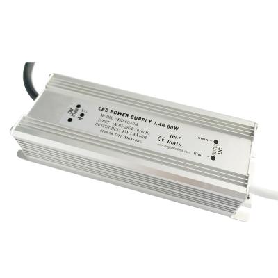 China Star 60W bright constanr current DC27-42v DC35-45V 1.4A led driver power supply MSD-CC-60W waterproof for sale