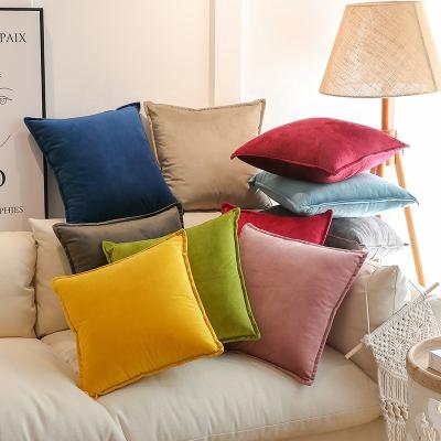 China Viable Velvet Pillow Cover Solid Color China Factory Decor Tile Home Decor Tile Pillow Case for sale