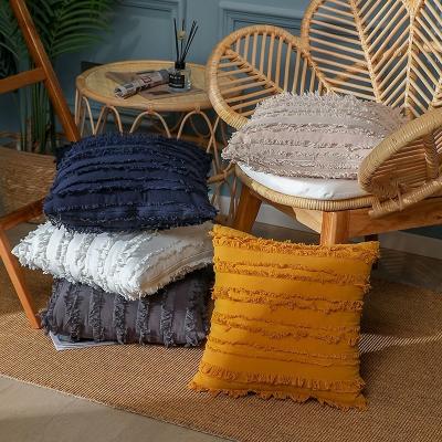 China Viable Macrame Cushion Covers Boho Pillow Covers For Decorative Pillow Cover Living Room Dorm Room Bedroom Set for sale