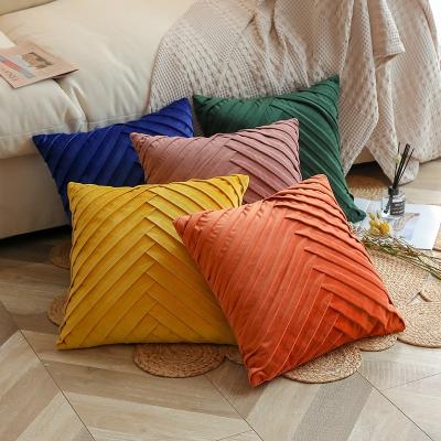 China Home Decor Candy Color Jacquard Chevron Pillow Case Viable Classic Cushion Cover Geometric Tiles for sale