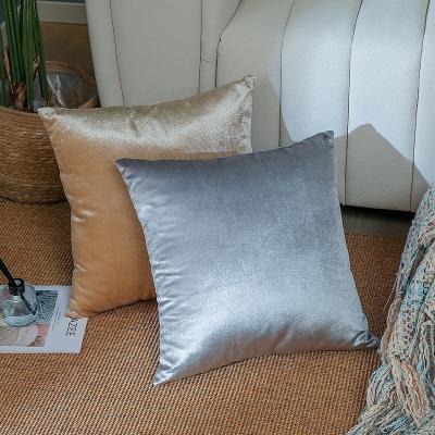 China Viable Classic Velvet Pillow Solid Color Solid Color Cushion Cover Home Decor Tile Case Cover Pillow Case for sale