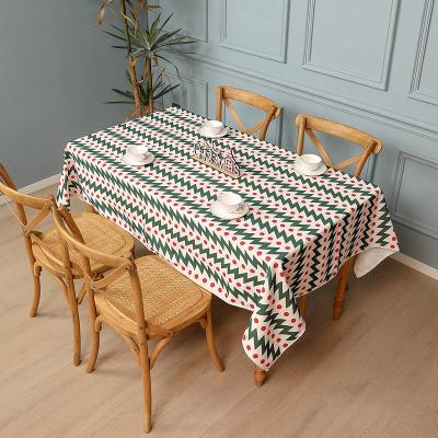 China Waterproof 2022 New Arrivals Waterproof Table Cloth Christmas Printing Table Cloth for sale