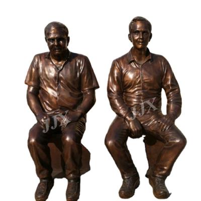 China Life Size Customized Europe Casting Bronze Sculpture Figure Portrait Statue for sale