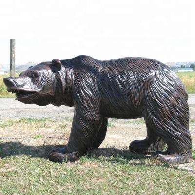 China Large professional animal sculpture bear bronze statue in Europe for sale