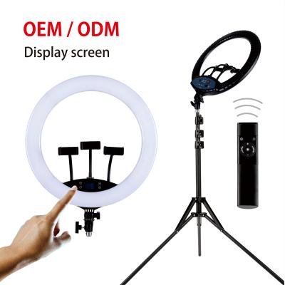 China Amazon Hot Selling PORTABLE 19 Inch Portable Ring Light 60W Photo Studio Photography LED Video Light with Tripod Stand for sale