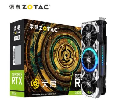 China Advanced workstation game RTX 3070 OC 10G gaming graphics card PC support 3070 gpu 10gb GDDR6X fan for sale