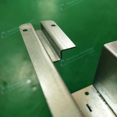 China Fast galvanized sheet metal bending prototypes T=1.20mm for sale