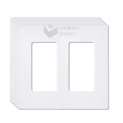 China Touch Screen Light Wall Switch Screwless Decorator Wall Plates Kid Safe Outlet Covers for sale