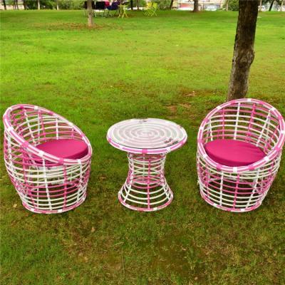 China High Quality Portable Rattan Table and Chair Sets Outdoor Sofa Garden Balcony Rattan Chair Balcony Rattan Table for sale