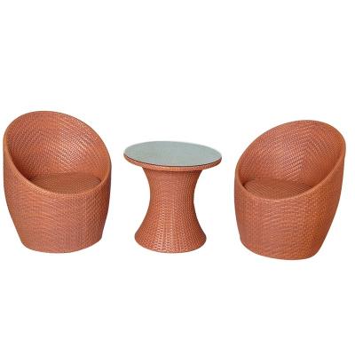 China Portable Design Stylish Garden Cane Set Rattan Sofa With Small Tea Table Outdoor Furniture for sale