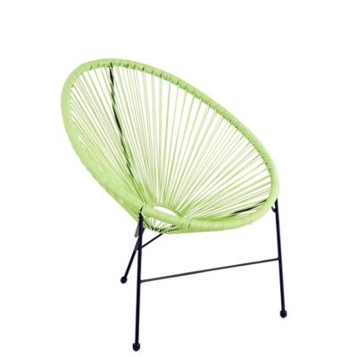 China Comfortable PE Cane Chair For Patio New Style Steel Frame Wicker Stable Durable for sale