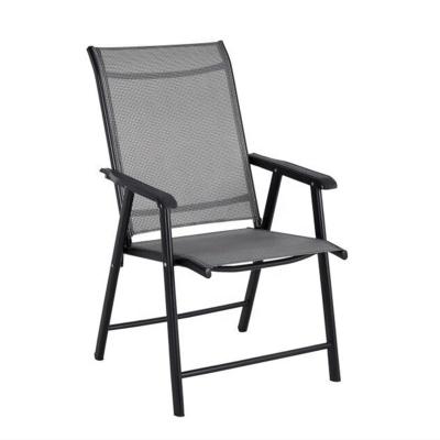 China Folding Steel Frame Portable Cheap Outdoor Garden Chairs Dining Chairs for sale