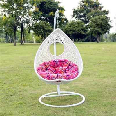 China Durable Cheap Price Stable Yard Egg Swing Hanging Chair With Metal Stand for sale