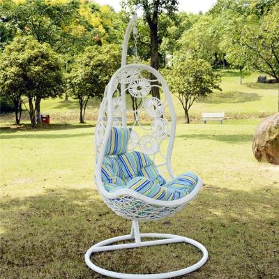 China Durable Stable High Quality Rattan Wicker Swing Chairs Outdoor Egg Hanging Chair, Modern Outdoor Garden Furniture Swing Hanging Chair for sale