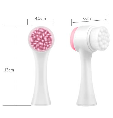 China Acne Treatment Dry Brush For Sonic Face Cleansing With Foam Pore Silicone Facial Cleanser Brush for sale