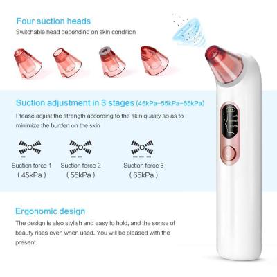 China Small Bubble Usb Handheld Rechargeable Acne Treatment Nose Pore Cleaner Kit Vacuum Blackhead Remover Machine Tool for sale