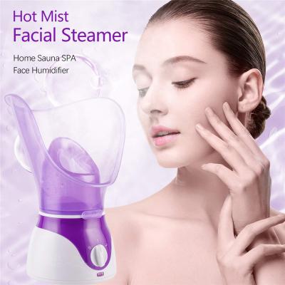 China 2021 Wholesale Hot Selling Facial Steamer DEEPLY CLEANING Mini Portable Home Face Steamer Nano Electric Professional Mister Ionic Beauty SPA for sale