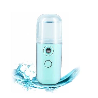 China Portable Moisturizer Face Spray Facial Massage Steamer Travel Nano Hot Cool Sprayer With Usb Filling Nano Mist for sale