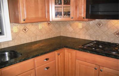 China High Resistance Natural Prefabricated Granite Slabs , Granite Kitchen Cabinets for sale