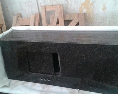 China Eco - friendly Green verde ubatuba Granite Bathroom Vanity Tops with Single Sink for sale