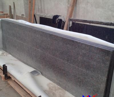 China Indian Tan Brown granite bathroom countertop / Bullnose Granite bathroom sink Tops for sale