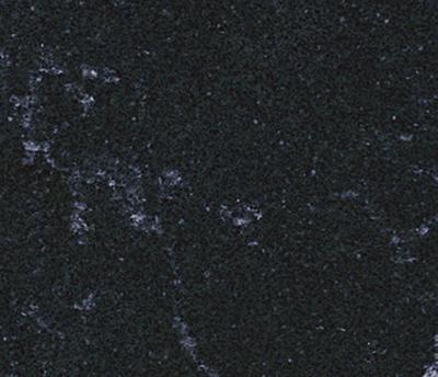 China Waterflow Black Polished Quartz Kitchen Countertops , quartz bathroom countertops for sale