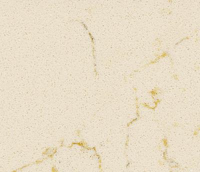 China Cloud Beige Prefab Quartz Stone slab for bathroom / Kitchen Countertop for sale