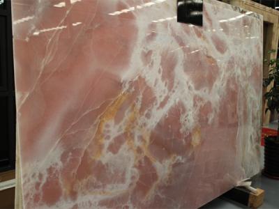 China Polished Pink kitchen bathroom onyx worktops , countertop , table tops for sale