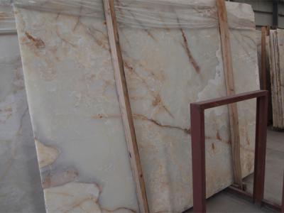 China White Marble Onyx Stone Slabs tile for commercial and residential construction for sale