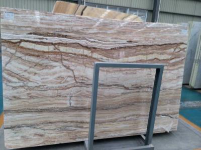 China Golden Silk Onyx Stone Slabs / countertop / vanity tops Polished Surface Finishing for sale