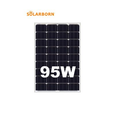 China Solarborn 95W Solarborn 95W Solar Power System Cheap Costo Solar Power System Home Solar Power System Home Costo PV Paneles Solares Module Cell Power Price Portable Roof Solar Panel Suppliers for sale