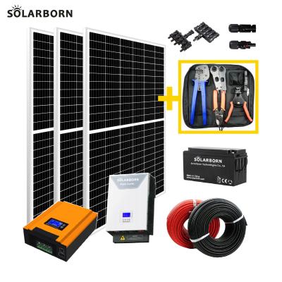 China Solarborn Full House Panel Kit Home Power Package Solar Energy System For Home for sale