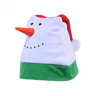 China Newcomers Christmas Decoration Christmas Gift Snowman Hat Plush Christmas Hat for sale