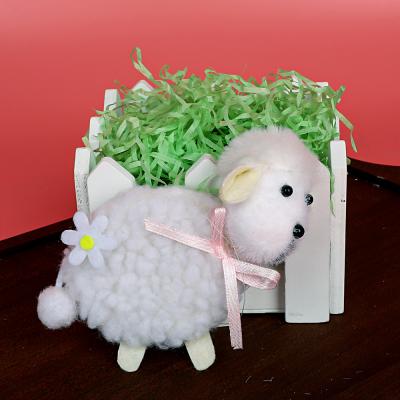 China Easter White Soft Sheep Wool Chemical Fiber Decor Multifuction Foam Lamb Decorative Ornaments for sale