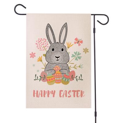 China 2021 Multifuction Yard Decor Easter Flag Waster Egg Easter Bunny Flag Wholesale for sale