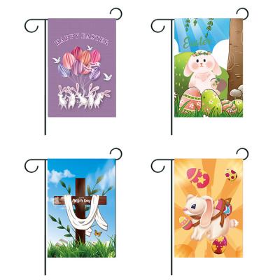 China 2021 Multifuction Easter Bunny Pattern Flag Outdoor Decoration Flag Party for sale