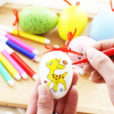 China Multifuction Factory Wholesale Diy Kids Doodle Easter Eggs With Crayons for sale