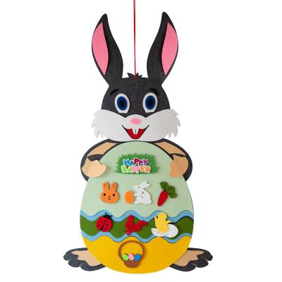 China Multifuction 2021 Easter Bunnies Wall Decor Diy Hot Sale Easter Felt Decoration for sale