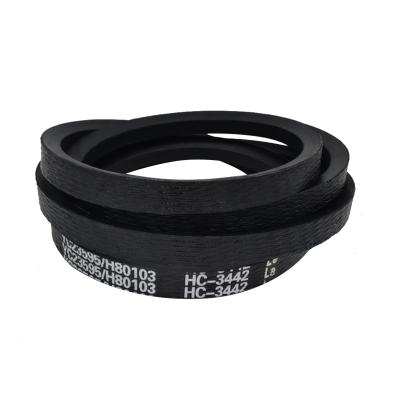 China Black V-belt Natural Rubber V-Belt Industrial Drives Production for sale