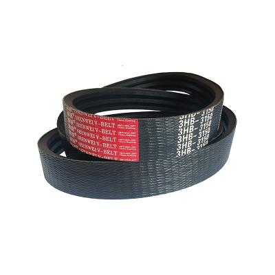 China Agricultural Drives 3HB, 4HB, 2HB Banded Heavy Duty Rubber V Belt for sale