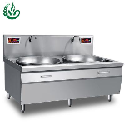 China Sauté Commercial 35kw Double Head Cooker Electric Induction Stand for sale