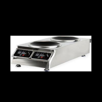 China Double 2 Burner Outdoor Industrial Electric Desktop Stove With Table Top Design for sale