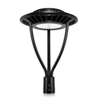 China Theme Park Wholesale 70W Post Lantern Black Housing Top Garden Led Area Light for sale