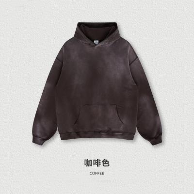 China Anti-wrinkle Vintage Autumn Winter Monkey Washed Heavy Weight 400GSM Stylish Custom Designer Hoodies Washed Hoodie Pull Over Hoodies Men for sale