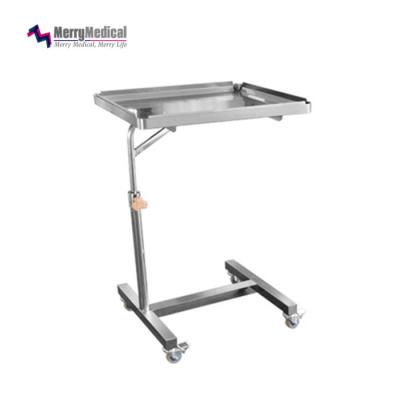 China Modern Mobile Stand Trolley Medical Mayo Salon Tattoo Instrument H Shape Stainless Steel Trolley for sale