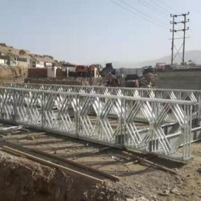 China Steel Structure Bridge Galvanized Structural Bailey Truss Bridge / Compact Steel Bailey Bridge for sale