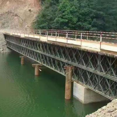 China Steel Structure Bridge High Load Capacity Precast Compact Bridges / Durable Long Life Precast Compact Super Bailey Bridge Supplier for sale