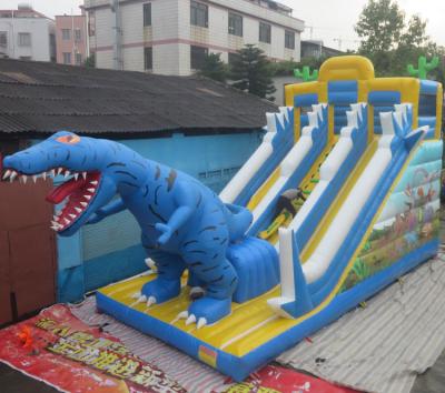 China Outdoor Entertainment giant outdoor inflatable dinosaur slide for adult for sale